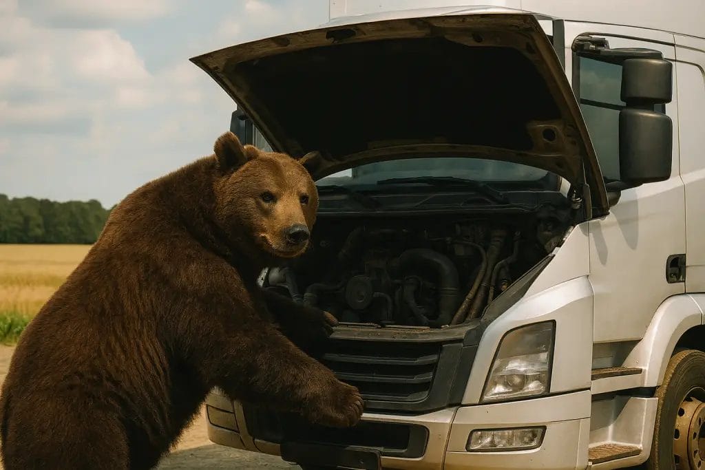 Mobiler LKW Pannendienst bei einer Pannenhilfe vor Ort